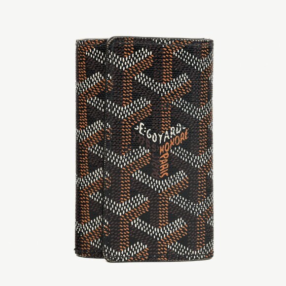 Goyard Saint-Michel Black Goyardine 6 Key Ring